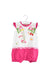 A White Rompers from Mayoral in size 0-3M for girl. (Front View)