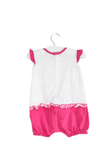 A White Rompers from Mayoral in size 0-3M for girl. (Back View)