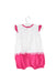 A White Rompers from Mayoral in size 0-3M for girl. (Back View)