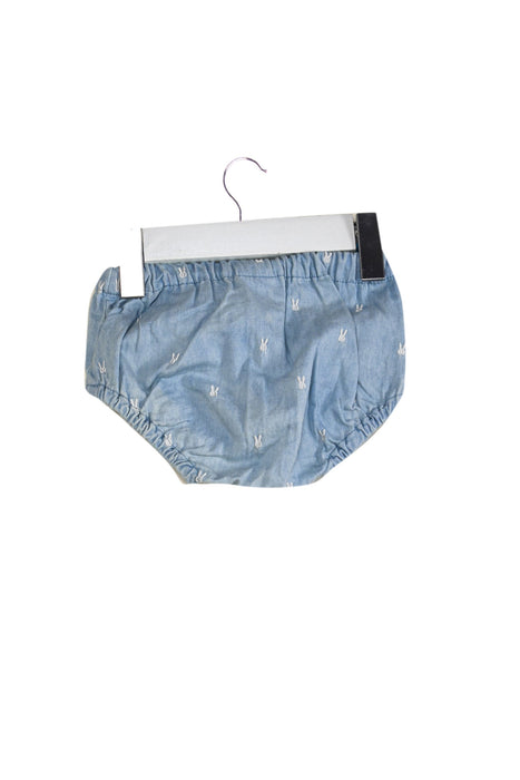 A Blue Bloomers from Seed in size 0-3M for girl. (Front View)