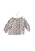 A Grey Long Sleeve Tops from Petit Bateau in size 3-6M for girl. (Back View)