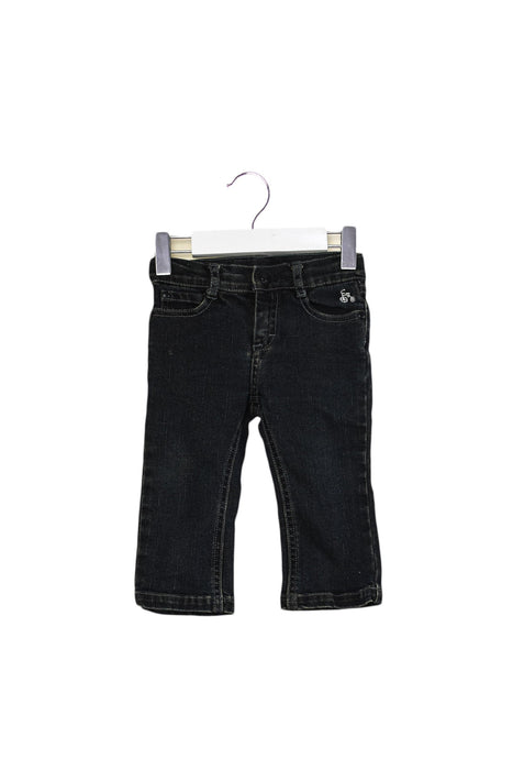 A Navy Jeans from Jacadi in size 6-12M for boy. (Front View)