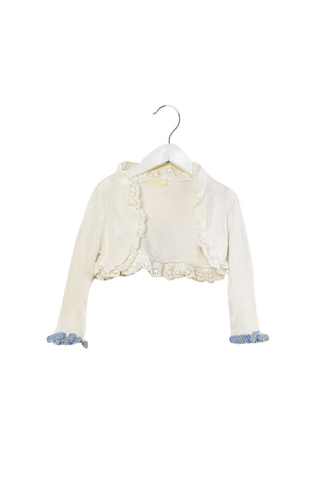 A White Cardigans from Nicholas & Bears in size 4T for girl. (Front View)