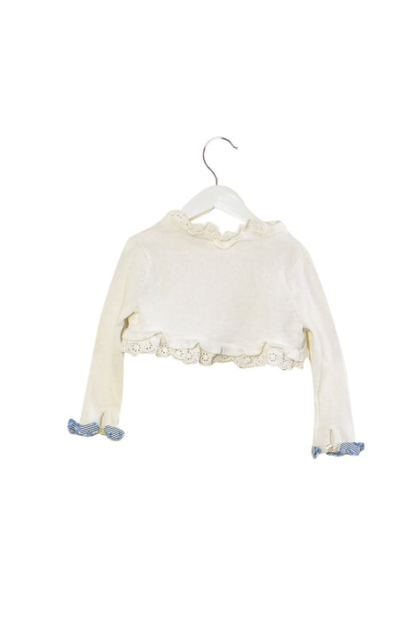 A White Cardigans from Nicholas & Bears in size 4T for girl. (Back View)