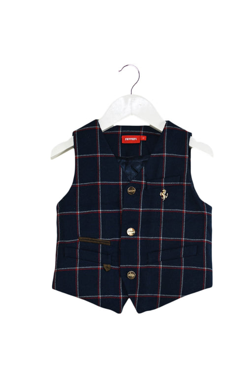 A Navy Vests from Ferrari in size 3T for boy. (Front View)