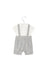 A Grey Short Sleeve Rompers from Nicholas & Bears in size 0-3M for boy. (Back View)