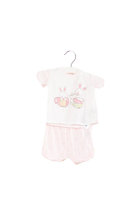 A Pink Shorts Sets from Chicco in size 3-6M for girl. (Front View)