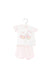 A Pink Shorts Sets from Chicco in size 3-6M for girl. (Front View)