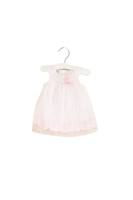 A Pink Sleeveless Dresses from Calvin Klein in size 6-12M for girl. (Front View)