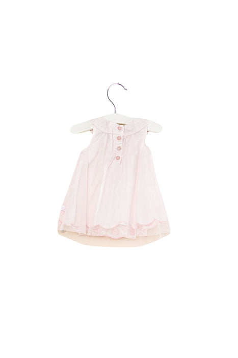 A Pink Sleeveless Dresses from Calvin Klein in size 6-12M for girl. (Back View)