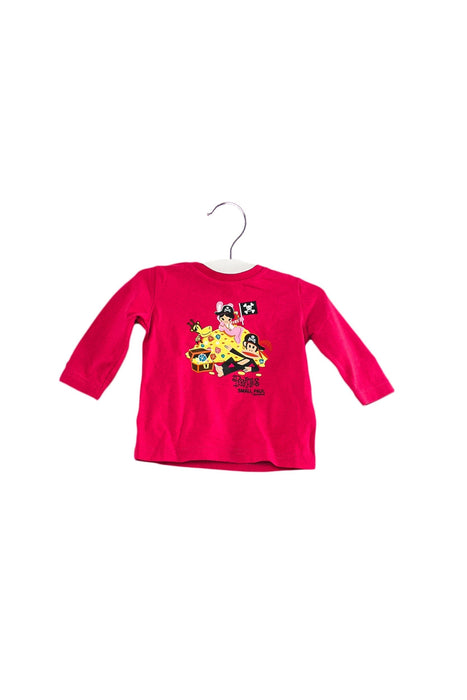 A Pink Long Sleeve Tops from Paul Frank in size 0-3M for girl. (Front View)