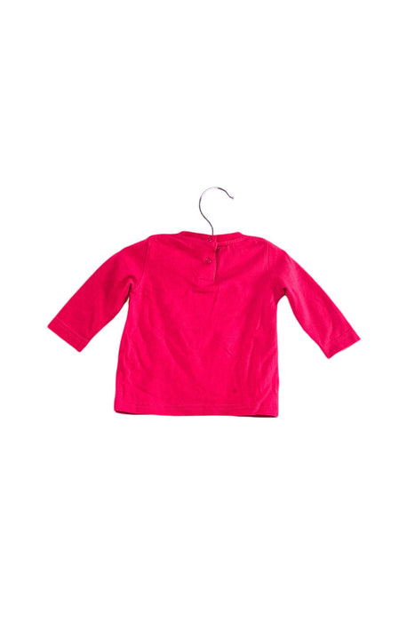 A Pink Long Sleeve Tops from Paul Frank in size 0-3M for girl. (Back View)