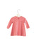 A Pink Long Sleeve Dresses from Natalys in size 6-12M for girl. (Back View)