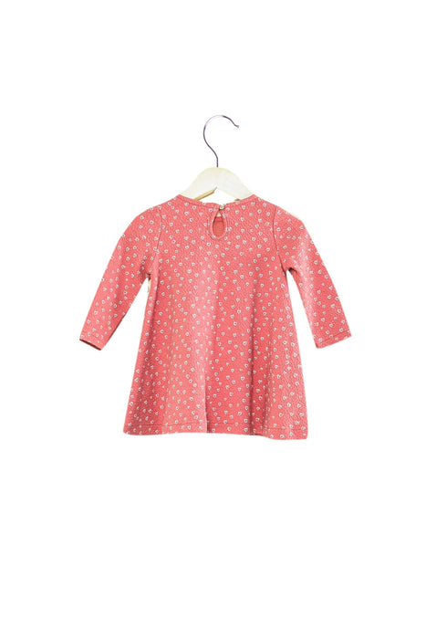 A Pink Long Sleeve Dresses from Natalys in size 6-12M for girl. (Back View)