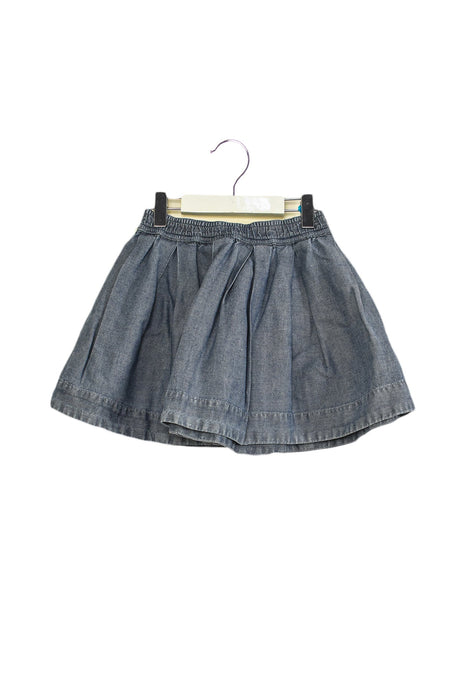 A Blue Mid Skirts from Bonpoint in size 6T for girl. (Front View)