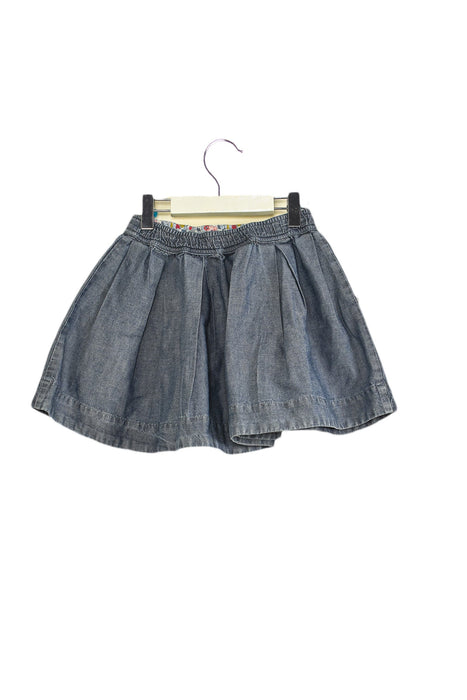 A Blue Mid Skirts from Bonpoint in size 6T for girl. (Back View)