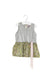 A Grey Sleeveless Dresses from Gingersnaps in size 3-6M for girl. (Front View)