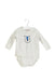 A Grey Long Sleeve Bodysuits from Seed in size 3-6M for boy. (Front View)