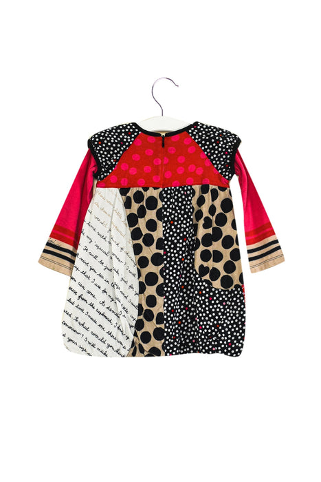 A Multicolour Long Sleeve Dresses from Catimini in size 2T for girl. (Back View)