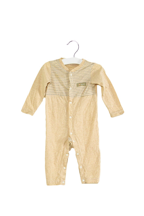 A Beige Long Sleeve Jumpsuits from Natures Purest in size 3-6M for boy. (Front View)