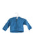 A Blue Zippered Sweatshirts from Burberry in size 3-6M for boy. (Front View)