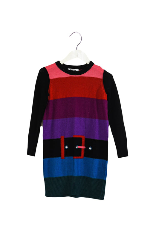 A Black Sweater Dresses from Rykiel Enfant in size 6T for girl. (Front View)