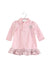 A Pink Long Sleeve Dresses from Ralph Lauren in size 3-6M for girl. (Front View)