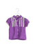 A Purple Short Sleeve Tops from Trish Scully in size 6T for girl. (Front View)