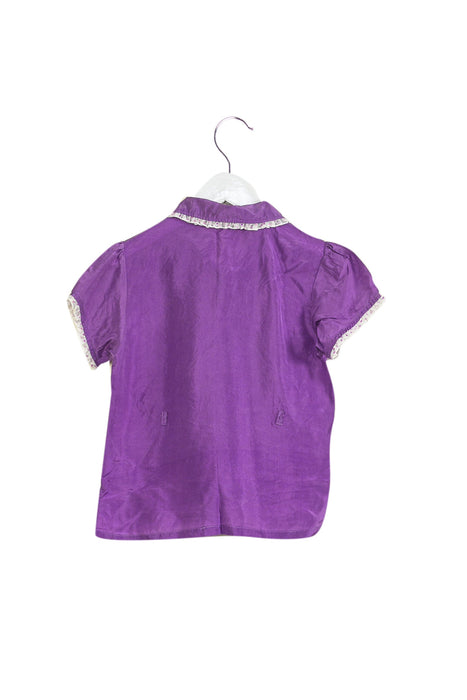 A Purple Short Sleeve Tops from Trish Scully in size 6T for girl. (Back View)