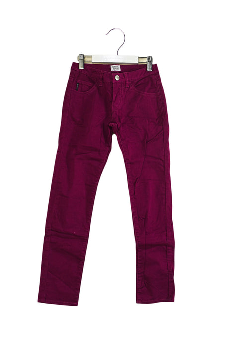 A Purple Casual Pants from Armani in size 8Y for girl. (Front View)
