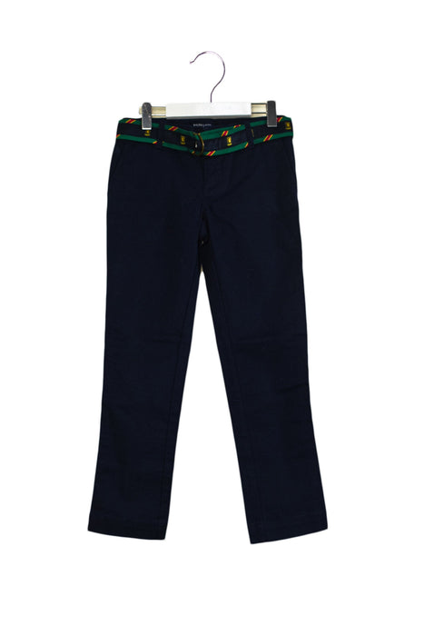 A Navy Casual Pants from Ralph Lauren in size 7Y for girl. (Front View)