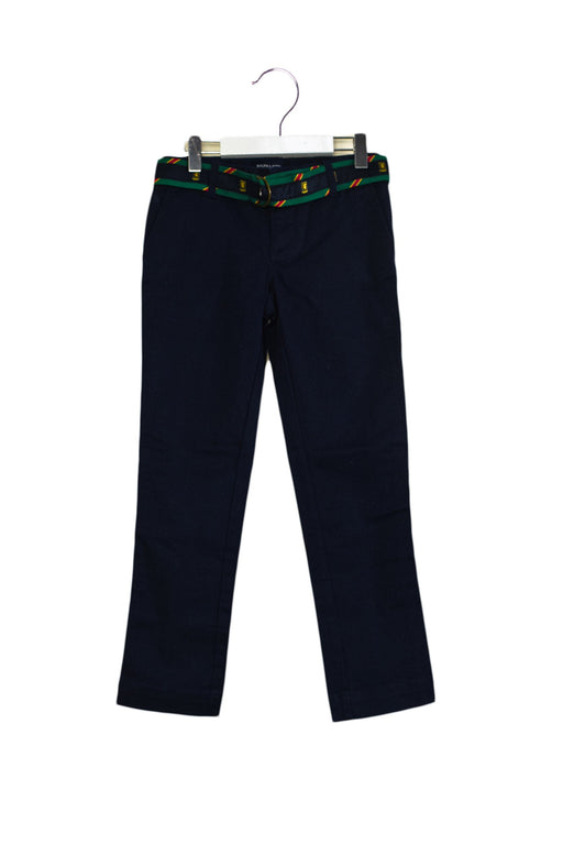 A Navy Casual Pants from Ralph Lauren in size 7Y for girl. (Front View)
