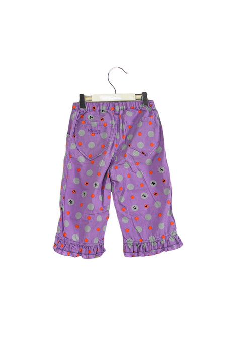 A Purple Casual Pants from Young Versace in size 6T for girl. (Back View)