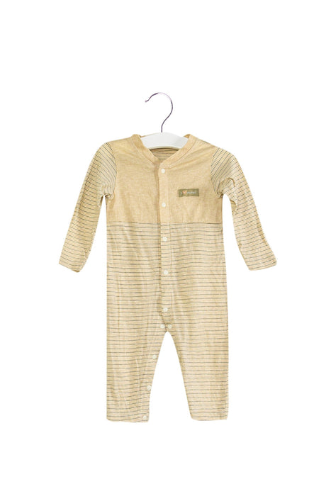 A Beige Long Sleeve Jumpsuits from Natures Purest in size 3-6M for boy. (Front View)