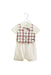 A White Short Sleeve Rompers from Nicholas & Bears in size 3-6M for boy. (Front View)