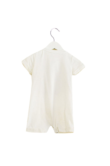 A White Short Sleeve Rompers from Nicholas & Bears in size 3-6M for boy. (Back View)