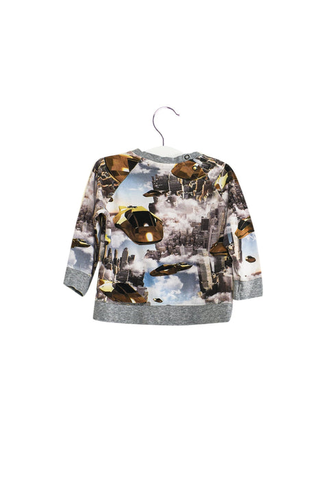 A Grey Long Sleeve Tops from Molo in size 6-12M for boy. (Back View)