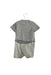 A Grey Short Sleeve Rompers from Nicholas & Bears in size 3-6M for boy. (Front View)