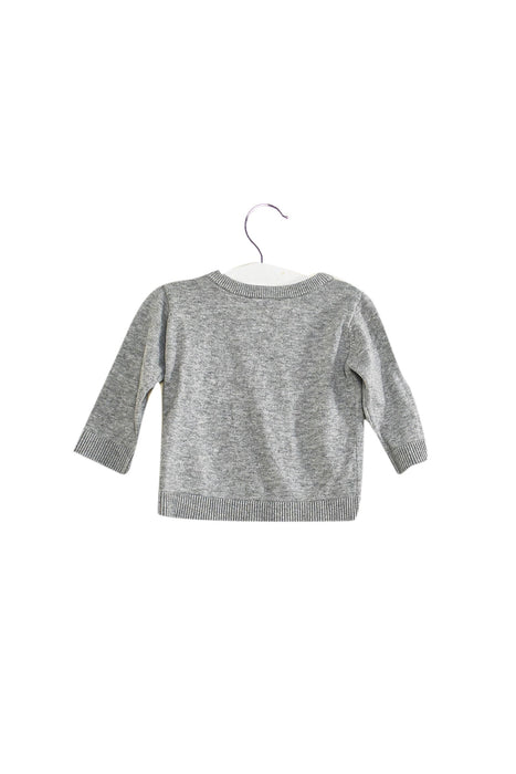 A Grey Knit Sweaters from Jacadi in size 3-6M for boy. (Back View)