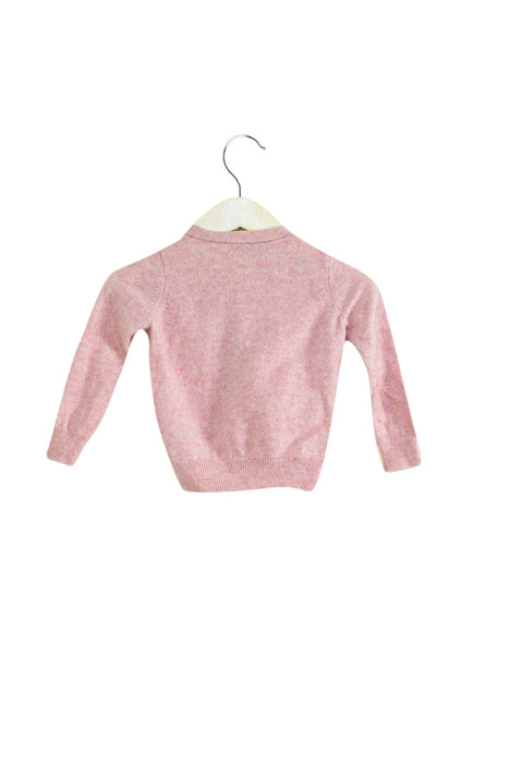 A Pink Cardigans from Eric Bompard in size 6-12M for girl. (Back View)
