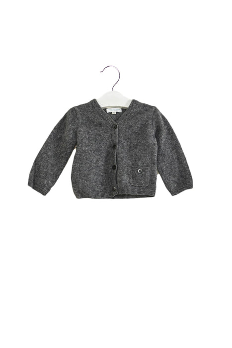 A Grey Cardigans from Eric Bompard in size 3-6M for neutral. (Front View)