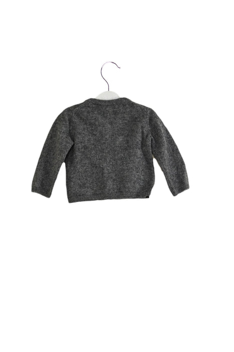 A Grey Cardigans from Eric Bompard in size 3-6M for neutral. (Back View)