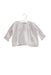 A White Long Sleeve Tops from Bouchara in size 3-6M for girl. (Front View)