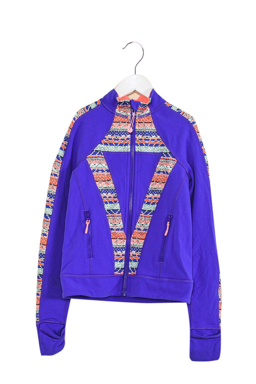 A Purple Zippered Sweatshirts from Ivivva in size 8Y for girl. (Front View)