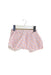 A Pink Shorts from Seed in size 0-3M for girl. (Front View)
