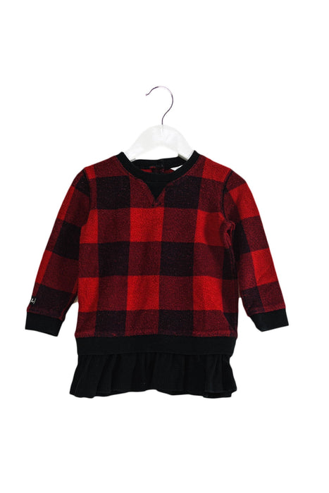 A Red Long Sleeve Dresses from Ralph Lauren in size 12-18M for girl. (Front View)