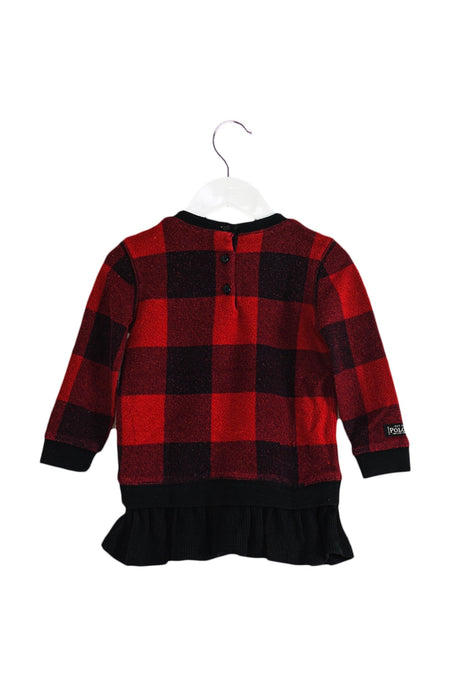 A Red Long Sleeve Dresses from Ralph Lauren in size 12-18M for girl. (Back View)