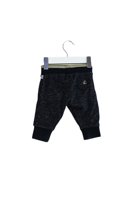 A Navy Sweatpants from Petit Bateau in size 0-3M for girl. (Back View)