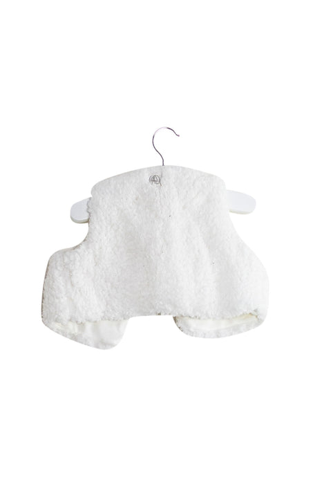 A White Vests from Petit Bateau in size 3-6M for girl. (Back View)