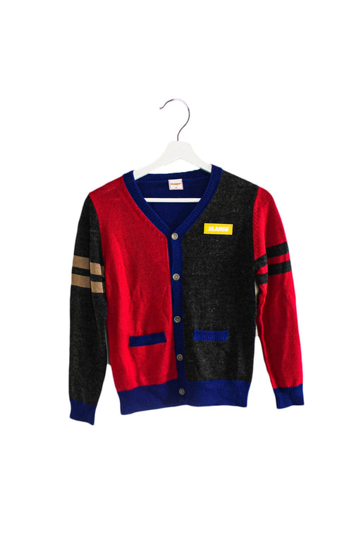 A Blue Cardigans from XLARGE Kids in size 7Y for girl. (Front View)